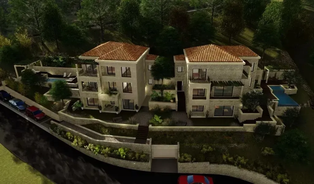 Plot 1737m2 with a ready-made project and sea views